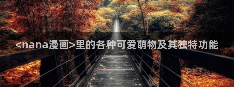 漫蛙防走失网页入口：<nana漫画>里的各种可爱萌物及其独特功能